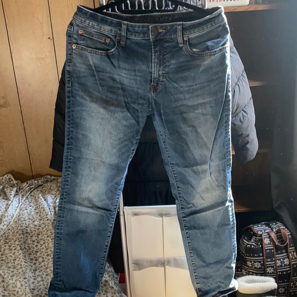 AE slim straight jeans